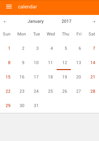 React Native Calender