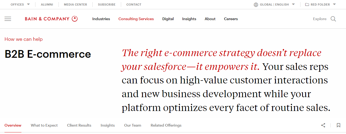 Top Ecommerce Consultants: Unique tips to choose the right one to get the successful project Bain & Company