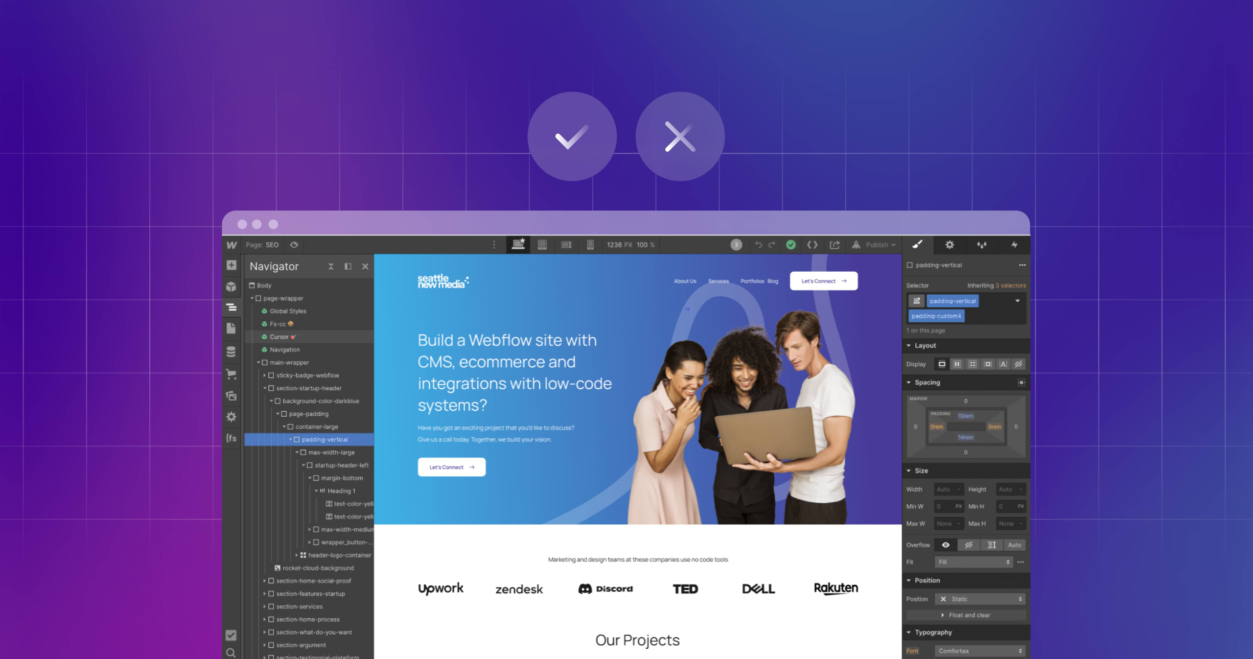 Webflow login