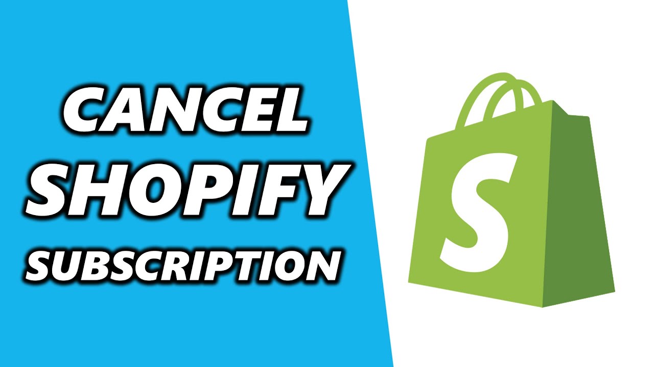 how to cancel shopify subscription