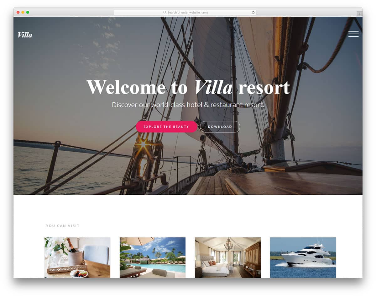 thiết kế website ngành du lịch