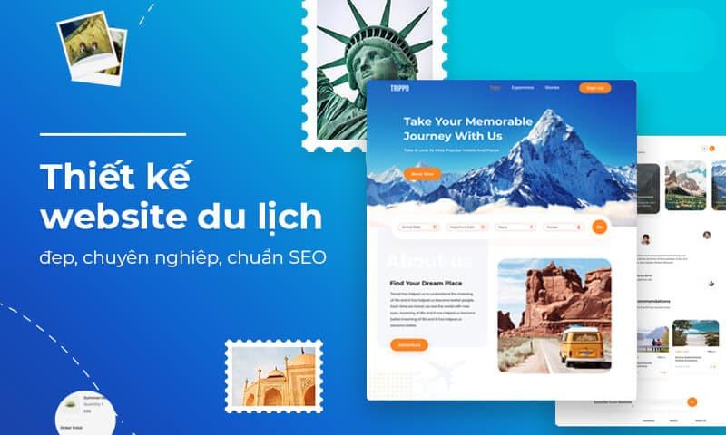 thiết kế website ngành du lịch