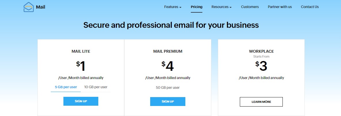 Zoho mail