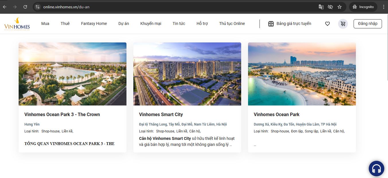 dịch vụ thiết kế website bất động sản