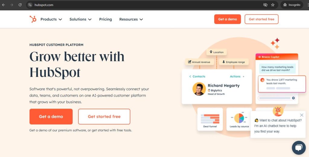 HubSpot CRM free