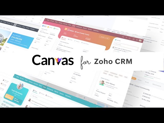 canvas trong zoho crm