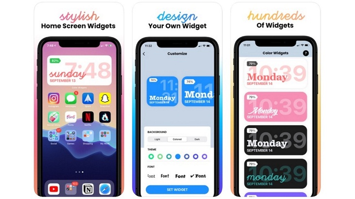 app trang trí màn hình điện thoại