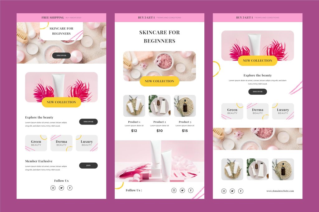 thiết kế website mỹ phẩm