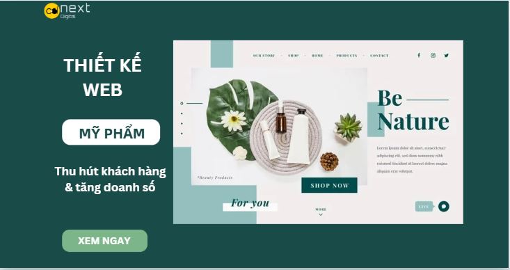 thiết kế website mỹ phẩm