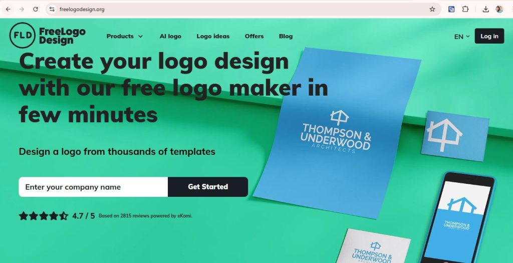 web tạo logo miễn phí