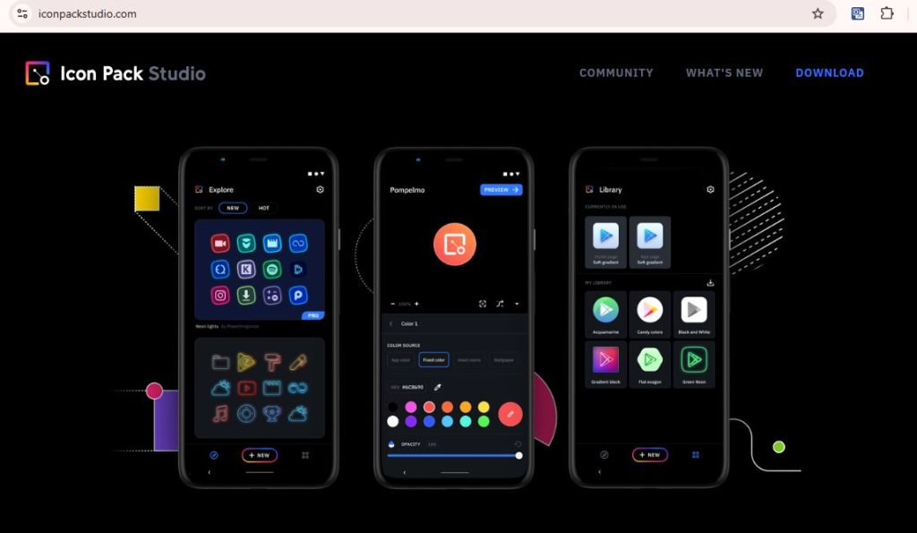 app trang trí màn hình điện thoại