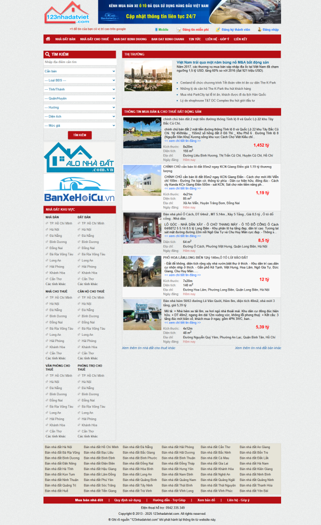 Website BĐS