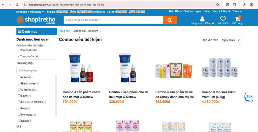 Website mẹ và bé