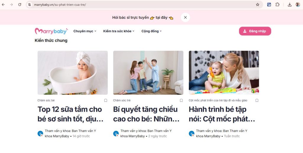 Website mẹ và bé