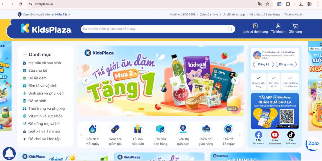 Website mẹ và bé