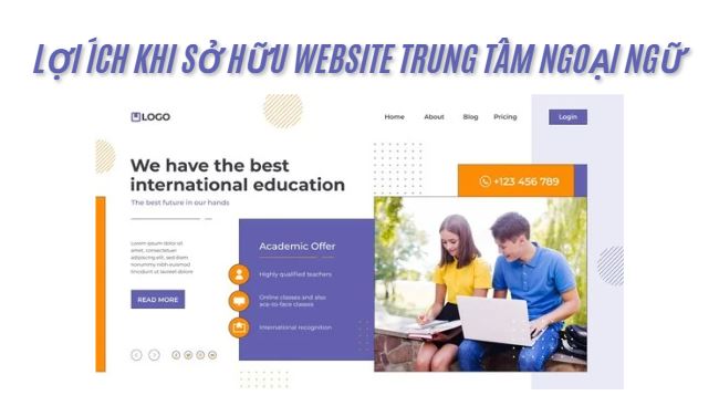 Website trung tâm ngoại ngữ