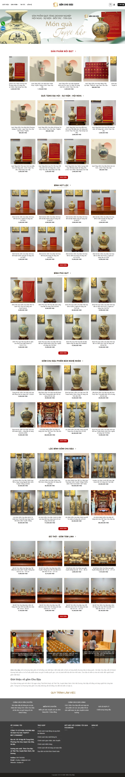 Website gốm sứ