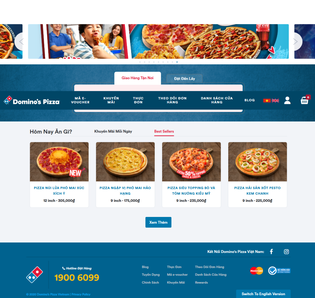Website nhà hàng ẩm thực
