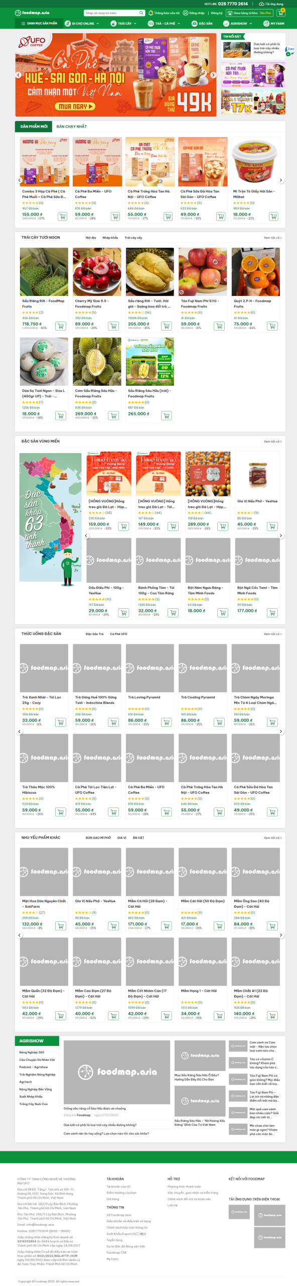 Website nông sản