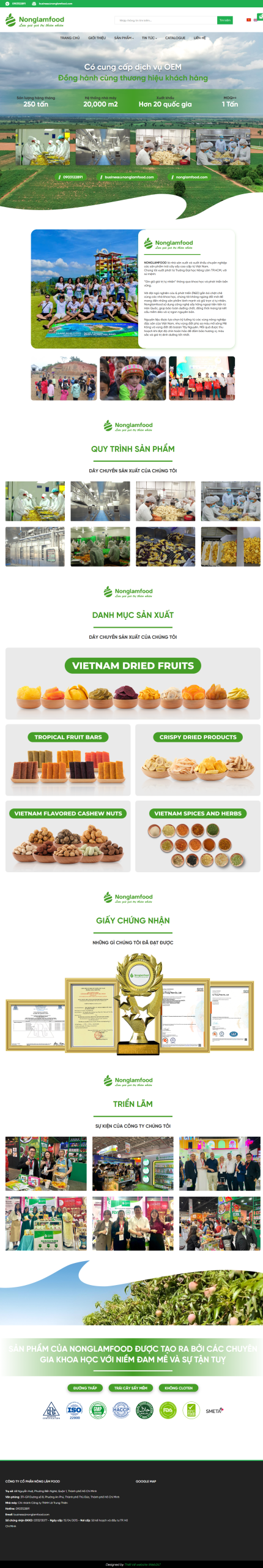 Website nông sản