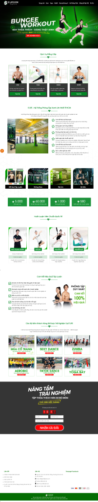 Website phòng tập gym