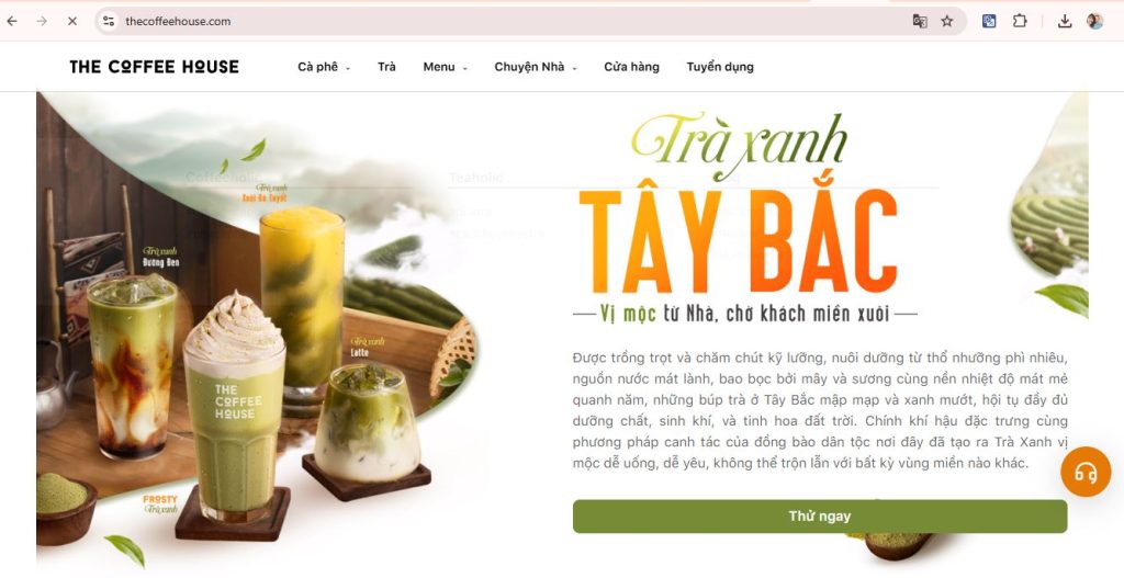 Website nhà hàng ẩm thực