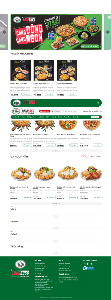 Website nhà hàng ẩm thực