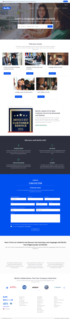 Website trung tâm ngoại ngữ