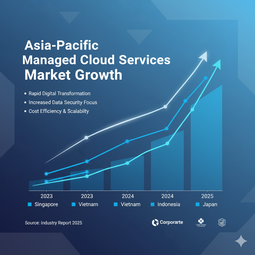 Asia-Pacific managed cloud market growth 2025 statistics