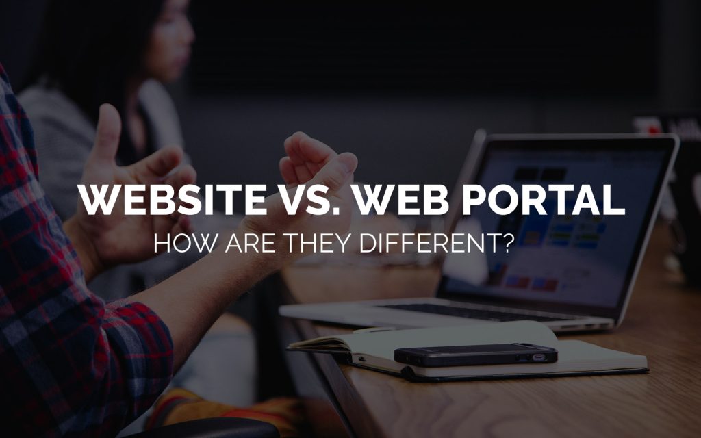 difference between website and web portal