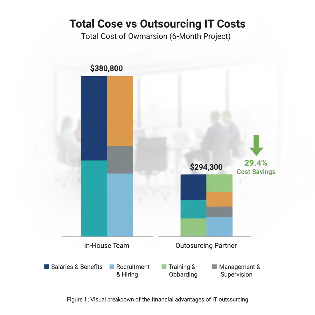 how to calculate outsourcing cost